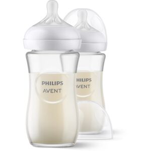 Philips Avent Natural Response Pure Glass cumisüveg 1 m+ 2x240 ml