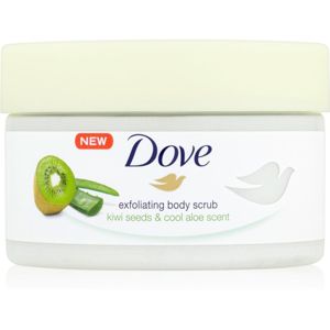 Dove Exfoliating Body Scrub Kiwi Seeds & Cool Aloe bőrpuhító testpeeling 225 ml