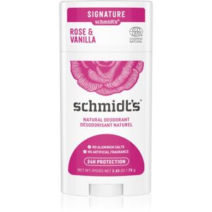 Schmidt's Rose + Vanilla alumínium sótól mentes dezodor 75 g