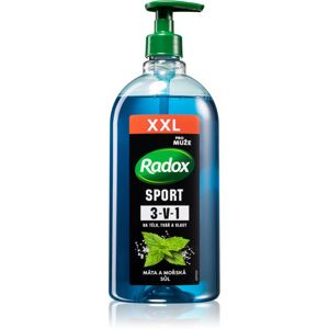 Radox Men Sport fürdőgél férfiaknak arcra, testre és hajra 750 ml