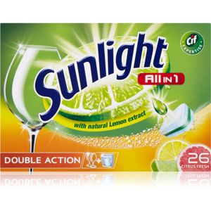 Sunlight All in 1 Double Action mosogatógép tabletták (Citrus Fresh) 26 db