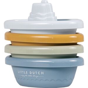 Little Dutch Bathing Boats játék kishajó Blue 4 db