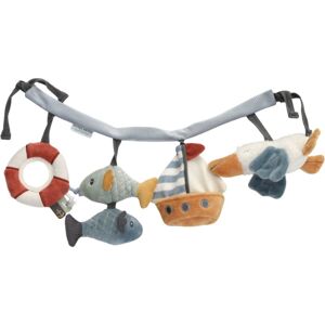 Little Dutch Stroller Toy Chain Sailors Bay kontrasztos függőjáték Sailors Bay