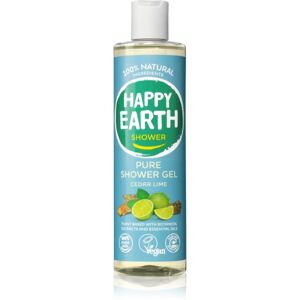 Happy Earth 100% Natural Shower Gel Cedar Lime tusfürdő gél 300 ml