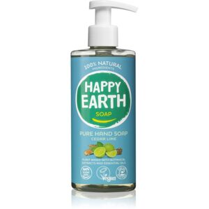 Happy Earth 100% Natural Hand Soap Cedar Lime folyékony szappan 300 ml