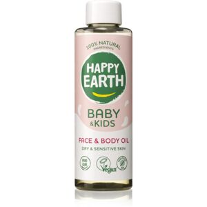 Happy Earth Baby & Kids 100% Natural Face & Body Oil testolaj száraz és érzékeny bőrre 150 ml
