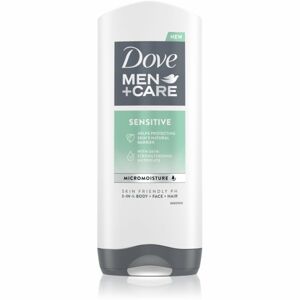 Dove Men+Care Sensitive tusfürdő gél arcra, testre és hajra uraknak 400 ml