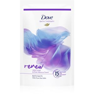 Dove Bath Therapy Renew fürdősó Wild Violet & Pink Hibiscus 400 g