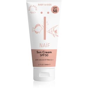Naif Baby & Kids Sun Cream SPF 50 napozókrém gyermekeknek SPF 50 200 ml
