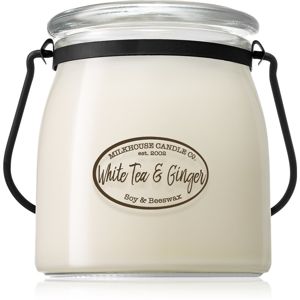Milkhouse Candle Co. Creamery White Tea & Ginger illatos gyertya Butter Jar