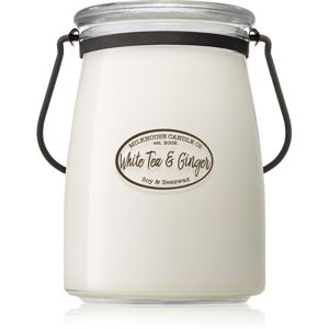 Milkhouse Candle Co. Creamery White Tea & Ginger illatos gyertya Butter Jar