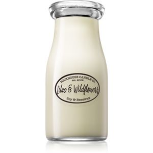 Milkhouse Candle Co. Creamery Lilac & Wildflowers illatos gyertya Milkbottle