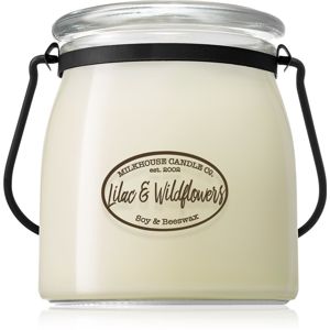 Milkhouse Candle Co. Creamery Lilac & Wildflowers illatos gyertya Butter Jar