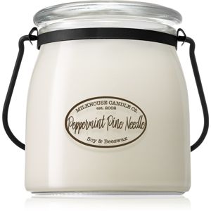 Milkhouse Candle Co. Creamery Peppermint Pine Needle illatos gyertya Butter Jar