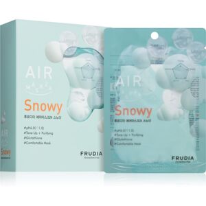 Frudia AIR Snowy arcmaszk egységesíti a bőrszín tónusait 10x25 ml