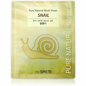 The Saem Pure Natural Snail arcmaszk revitalizáló hatással 20 ml