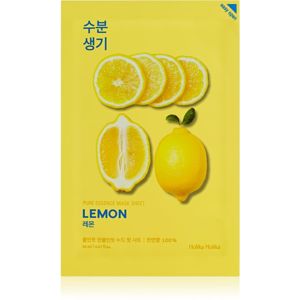 Holika Holika Pure Essence Lemon arcmaszk bőrpuhító és frissítő hatással C vitamin 20 ml