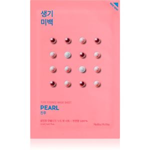 Holika Holika Pure Essence Pearl arcmaszk bőrvilágosító hatással 20 ml