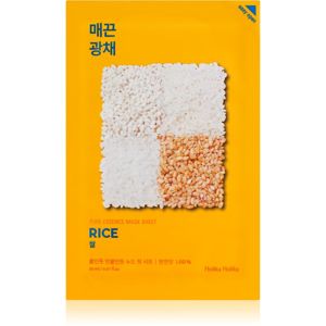 Holika Holika Pure Essence Rice szövet arcmaszk az arcbőr élénkítésére és vitalitásáért 23 ml