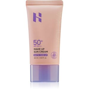 Holika Holika Make Up Sun Cream enyhén színezett alapozó bázis matt hatással SPF 50+ 60 ml