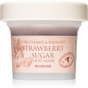 Skinfood Food Mask Strawberry Sugar hidratáló és antioxidáns arcpakolás peeling hatással 120 g