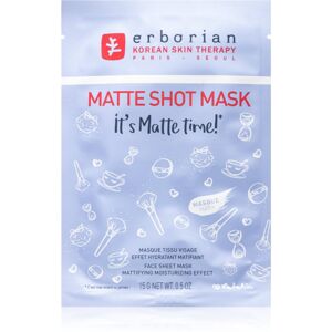 Erborian Shot Mask Its Matte Time! hidratáló gézmaszk matt hatásért 15 g