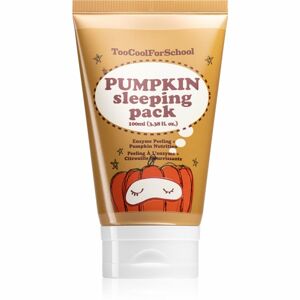 Too Cool For School Pumpkin Sleeping Pack élénkítő éjszakai maszk peeling hatással 100 ml