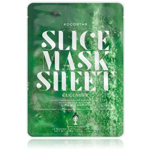 KOCOSTAR Slice Mask Sheet Cucumber nyugtató hatású gézmaszk hidratáló hatással
