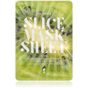 KOCOSTAR Slice Mask Sheet Kiwi fehérítő gézmaszk C vitamin