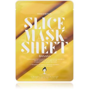 KOCOSTAR Slice Mask Sheet Banana tápláló gézmaszk a ragyogó bőrért