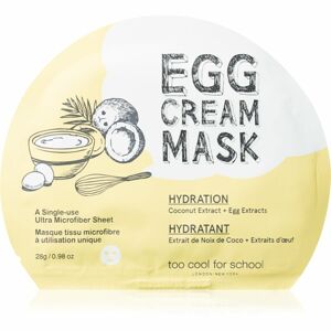 Too Cool For School Egg Cream Mask hidratáló és élénkítő arcmaszk 28 g
