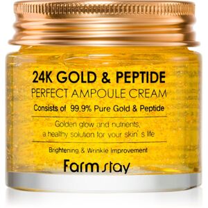 Farmstay 24K Gold & Peptide Perfect Ampoule Cream hidratáló krém a bőröregedés ellen 80 ml