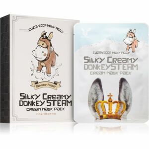 Elizavecca Milky Piggy Silky Creamy Donkey Steam Mask fátyolmaszk szett a táplálásért és hidratálásért 10x25 ml