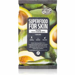 Farm Skin Super Food For Skin tisztító és sminklemosó törlőkendők 25 db