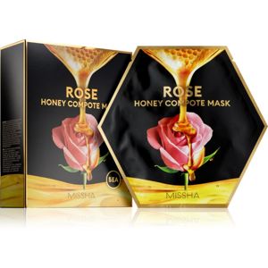 Missha Honey Compote Mask Rose hidratáló és élénkítő arcmaszk 5 db