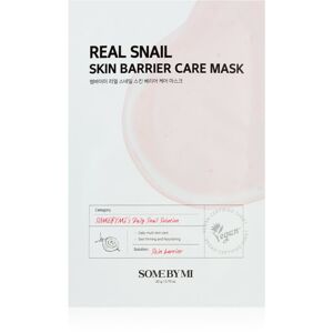 Some By Mi Daily Solution Snail Skin Barrier Care Mask feszesítő gézmaszk az arcbőr regenerálására és megújítására 20 g