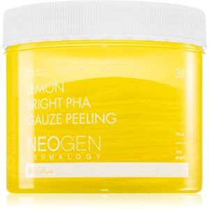 Neogen Dermalogy Clean Beauty Gauze Peeling Lemon Bright PHA arctisztító peeling párnácskát az élénk és kisimított arcbőrért 30 db