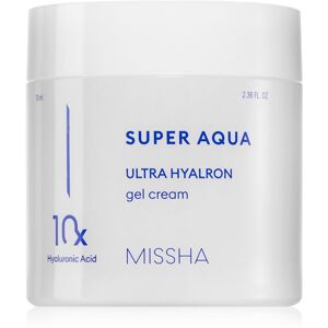 Missha Super Aqua 10 Hyaluronic Acid gyengéd és hidratáló géles krém az érzékeny és intoleráns bőrre 70 ml