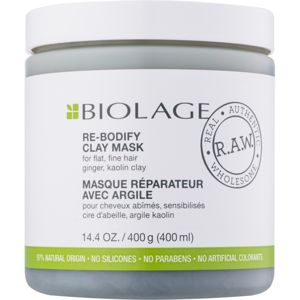 Biolage R.A.W. Uplift agyagos maszk finom és lesimuló hajra parabénmentes és szilikonmentes 400 ml