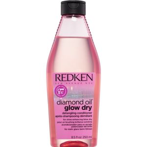Redken Diamond Oil Glow Dry élénkítő kondicionáló a fényes hajért és a könnyű fésülésért gyorsabb kifújáshoz 250 ml