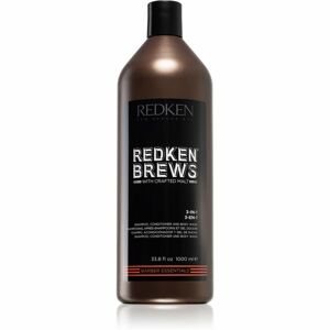 Redken Brews 3 az 1 sampon, kondicionáló és tusfürdő 1000 ml