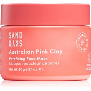 Sand & Sky Australian Pink Clay Porefining Face Mask detoxikációs maszk a kitágult pórusokra 60 g