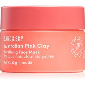 Sand & Sky Australian Pink Clay Porefining Face Mask detoxikációs maszk a kitágult pórusokra 30 g