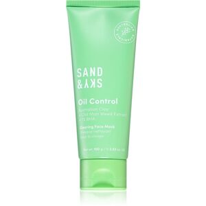 Sand & Sky Oil Control Clearing Face Mask normalizáló mélytisztító maszk zsíros és problémás bőrre 100 g