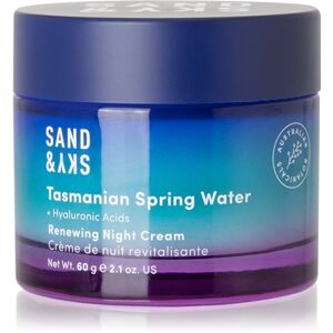 Sand & Sky Tasmanian Spring Water Renewing Night Cream megújító éjszakai krém 60 g
