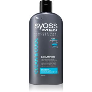 Syoss Men Clean & Cool sampon normál és zsíros hajra 500 ml