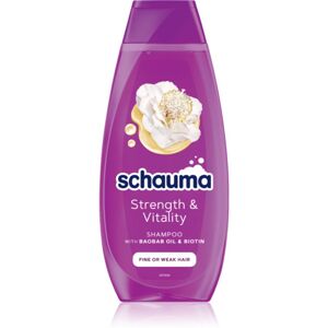 Schwarzkopf Schauma Strength & Vitality erősítő sampon finom és lesimuló hajra 400 ml