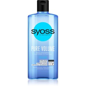 Syoss Pure Volume dúsító hatású micellás sampon szilikonmentes 440 ml