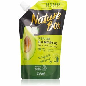 Nature Box Avocado mélyregeneráló sampon a töredezett hajvégekre utántöltő 500 ml
