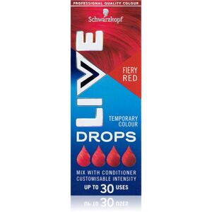 Schwarzkopf LIVE Drops lemosható színezőpasztilla árnyalat Fiery Red 30 ml